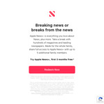 Apple News+ 3 Months Free Trial (New Subscribers) @ Apple News