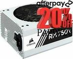 [Afterpay] Corsair White RM750x 750W 80 Plus Gold Modular ATX Power Supply $167.20 Delivered @ Shopping Express eBay