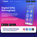 Get $5 off Your First Shout ($10 Min) with Shouta App