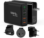 Huwder 150W GaN Charger 4 Ports 2C+2A with AU/UK/EU Plugs US$61.57 (~A$82.76) Delivered @ Huwder Official Store