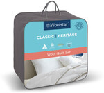 50% off Australian Made 3-in-1 Wool Quilt Set: Single $99, Double $129.50 + $9.95 Delivery ($0 with $149 Order) @ Woolstar