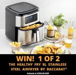Win 1 of 2 Baccarat 'The Healthy Fry' 9L Stainless Steel Air Fryers Worth $359.99 from House