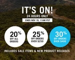 20% off Sitewide, 25% off US$250 Order, 30% off US$400 Order + US$30 Delivery ($0 with US$350 Order) @ Ornot Bike