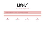 Win 1 of 10 $500 Lifely Gift Cards from Lifely