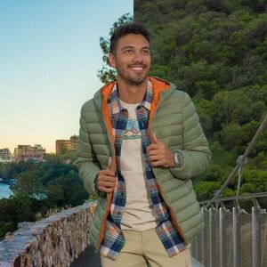 Cape Men's Travel Lite II 80% Down Hood Jacket Khaki u0026 Orange/Black/Grey  $56 (Club Member) + $7.99 Delivery ($0 Cu0026C) @ Anaconda - OzBargain