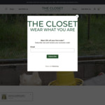 10% off Site Wide + Delivery ($0 with $200 Spend) @ The Closet