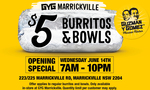 [NSW] $5 Burritos & Bowls @ Guzman y Gomez (Marrickville)