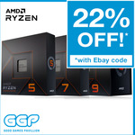AMD Ryzen 7600X CPU $343.20 ($334.62 with eBay Plus) Delivered @ gg.tech365 eBay