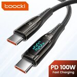Toocki 100W USB C to USB C Cable 6A US$1.02 / A$1.49 Delivered (New Customers Only) @ Toocki Official Flagship Store AliExpress