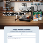 Win 1 of 13 De'Longhi La Specialista Arte Coffee Machines Worth $899 from De'Longhi