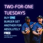 [VIC] Two-for-One Burger Tuesdays @ Central Burgs (in-Store Only)