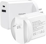 Philips USB-C Wall Charger 30W Dual Port Type C Charger $16.38 + Delivery ($0 Prime/ $59 Spend) @ Probuy-Au via Amazon AU
