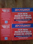[QLD] $10 off Minimum $10 Spend  (VIP Membership Required) + Delivery ($0 C&C/ in-Store/ $120 Order) @ Spotlight Morayfield