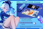 Win 1 of 5 Limited Edition XPPEN X Genshin Cylinder Prizes from Light Ria and XPPEN