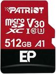 Patriot Memory A1 V30 MicroSD 512GB $42.39, 256GB $23.19, 128GB 5-Pk $44.49 + Del ($0 Prime/ $59+) @ Patriot Memory Amazon AU