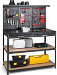 122cmx60cm Work Table with Drawers, Pegboard, 965LBS Capacity, 25 Hanging Accessories A$21.11 Delivered @ AliExpress