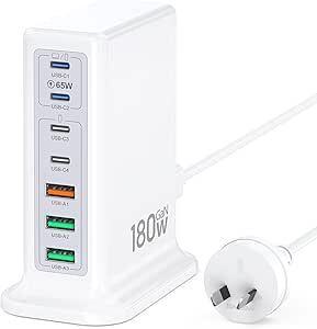 Risubo USB-C 180W 7-Port Charging Station $39.09 + Delivery ($0 with Prime/ $59 Spend) @ zizixianliu Amazon AU