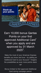 Add an Additional Credit Card (First Approved Card Only), Get 10,000 Bonus Qantas Points @ American Express