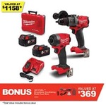 MILWAUKEE 18V FUEL Brushless 2-Piece 2x 5.0Ah Combo Kit Power Pack with Bonus Multi Tool ($369) $789 Shipped / C&C @ Total Tools