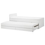 Släkt Bed Frame with Underbed and Storage, White, Single $342 + Delivery ($0 C&C/ in-Store) @ IKEA (Family Membership Required)