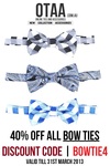 40% OFF All Bow Ties (Pre-Tied) Only | Free Shipping | Australia | OTAA | Discount Code BOWTIE4