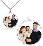 FREE Personalized Photo Round Pendant Necklace (Pay P/H $0.99)