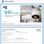 AMEX: $40 Credit for $200 Spend at Top 3 by Design (includes Bank Issued cards)