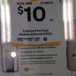 Telstra USB 3G with 1 GB for $10 Woolworths