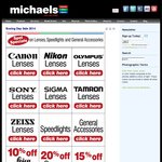 15% off Selected Cameras @ Michaels Camera Store