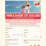 Win 1 of 100 $500 EFTPOS Gift Cards - Purchase Golden Circle from IGA