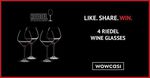 Like and Share Our Facebook Page to WIN 4x Riedel Wine Glasses from The Heart 2 Heart Range