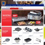 Aldi Special Buys: 6l Pressure Cooker $59.99, 28cm Frypan w Glass Lid $24.99, Carving Set $12.99