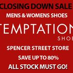 Closing down This FRIDAY- Temptation Shoes Melbourne: up to 80% off RRP - Items from $10