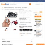 Motorcycle Remote Control AntiTheft Security Alarm System - US $13.99 Free Shipping @ DearDeal