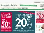Pumpkin Patch EXTRA 20% off Sale Items
