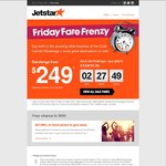 Jetstar Fare Frenzy - SYD - RAR (Cook Islands) $249 and More. Starts at 4pm Today