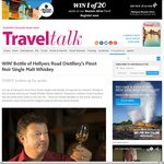Win 1 of 3 Bottles of Hellyers Road Pinot Noir Finish Single Malt Whisky from Travel Talk Mag