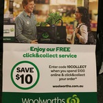 Woolworths $10 off $100 Click & Collect - 28/12/15 - 31/01/16