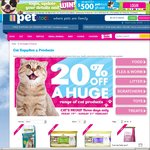 PETstock 20% off Cat Supplies & Products 19-21 Feb