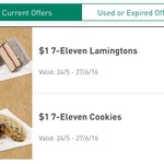 Lamingtons $1ea, Cookies $1ea @ 7-Eleven [Requires App]
