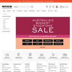 MYER Stocktake Sale Extra 10% off Today Only - Free Myer One Membership Req