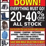 Rays Outdoors - Selected Victorian Stores Closing down 20 - 40% off All Stock