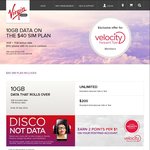 Virgin Mobile (10GB Data on the $40 SIM Plan)