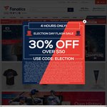 30% off over USD $50 @ Fanatics.com Plus Fixed Shipping