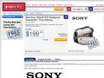 New Sony Hybrid DVD Handycam Camcorder $199.95 with Free Delivery 