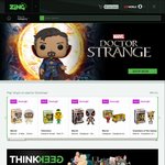 Cyber Monday: 20% off Storewide @ Zing (28/11/16, Online Only) Pop Vinyl from $7.20