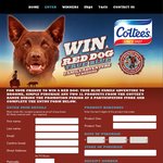 Win a Family Trip to Broome or 1 of 200 Instant Win Red Dog Packs [Purchase 2x Cottee's Cordial Products to Enter]