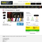 LG 75UJ657T 75" UHD HDR-10 Smart LED TV- $3,509.22 @ Radio Rentals (SA Only)