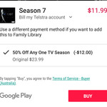50% off Any One TV Series @ Google Play