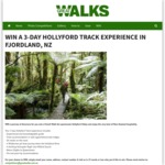 Win a Hollyford Track Experience in New Zealand for 2 from Great Walks